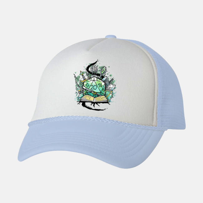 Dice Sketch-unisex trucker hat-Vallina84