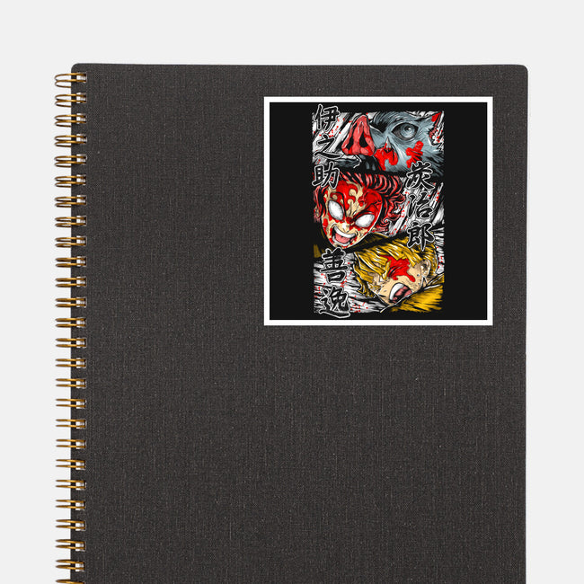 The Great Battle Begins-none glossy sticker-Knegosfield