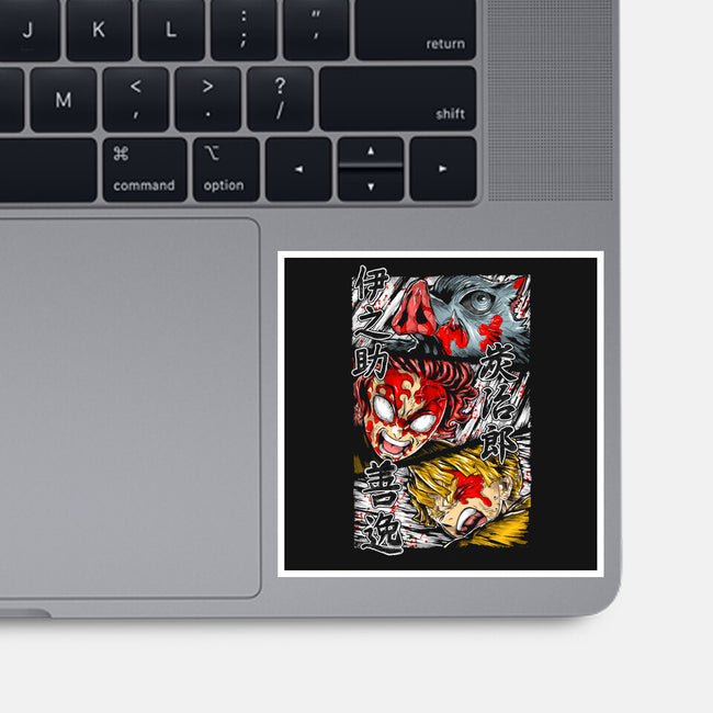 The Great Battle Begins-none glossy sticker-Knegosfield