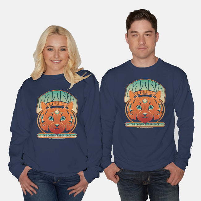 Catnip Experience-unisex crew neck sweatshirt-zawitees