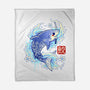 Japanese Shark Kawaii-none fleece blanket-NemiMakeit