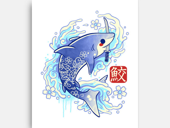 Japanese Shark Kawaii