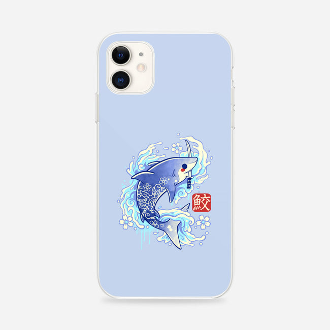 Japanese Shark Kawaii-iphone snap phone case-NemiMakeit