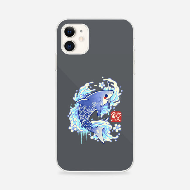 Japanese Shark Kawaii-iphone snap phone case-NemiMakeit