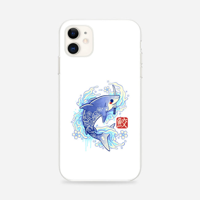 Japanese Shark Kawaii-iphone snap phone case-NemiMakeit