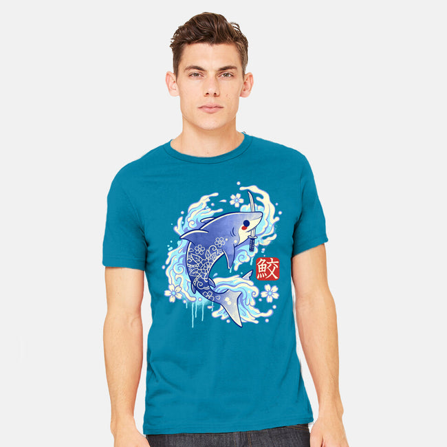 Japanese Shark Kawaii-mens heavyweight tee-NemiMakeit