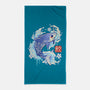 Japanese Shark Kawaii-none beach towel-NemiMakeit