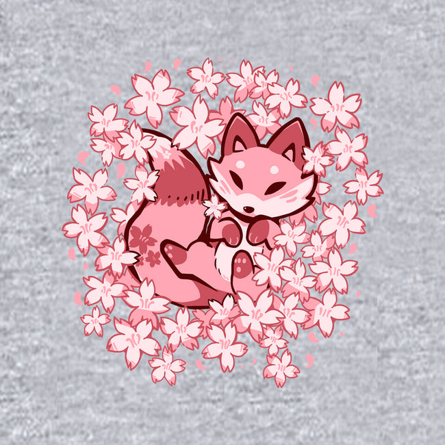 Cherry Blossom Fox-womens basic tee-TechraNova