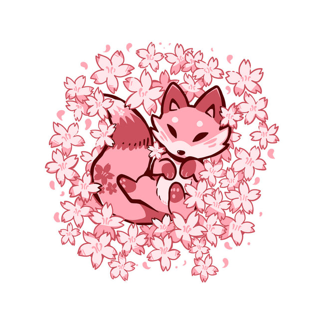 Cherry Blossom Fox-baby basic onesie-TechraNova