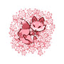 Cherry Blossom Fox-none drawstring bag-TechraNova