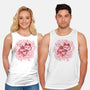 Cherry Blossom Fox-unisex basic tank-TechraNova