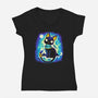 Bastet-womens v-neck tee-Vallina84