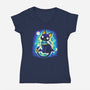 Bastet-womens v-neck tee-Vallina84
