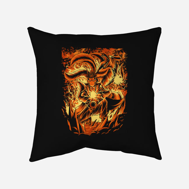 Hokage's Power-none removable cover w insert throw pillow-alanside
