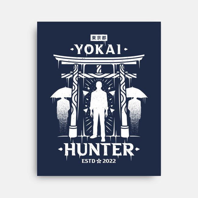 Fighting Yokai In Tokyo-none stretched canvas-Alundrart