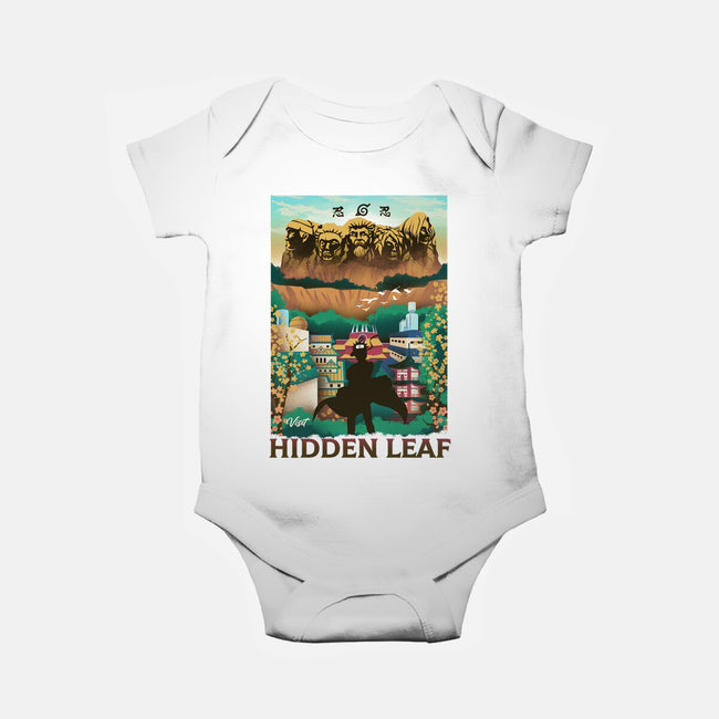 Visit The Hidden Leaf-baby basic onesie-dandingeroz