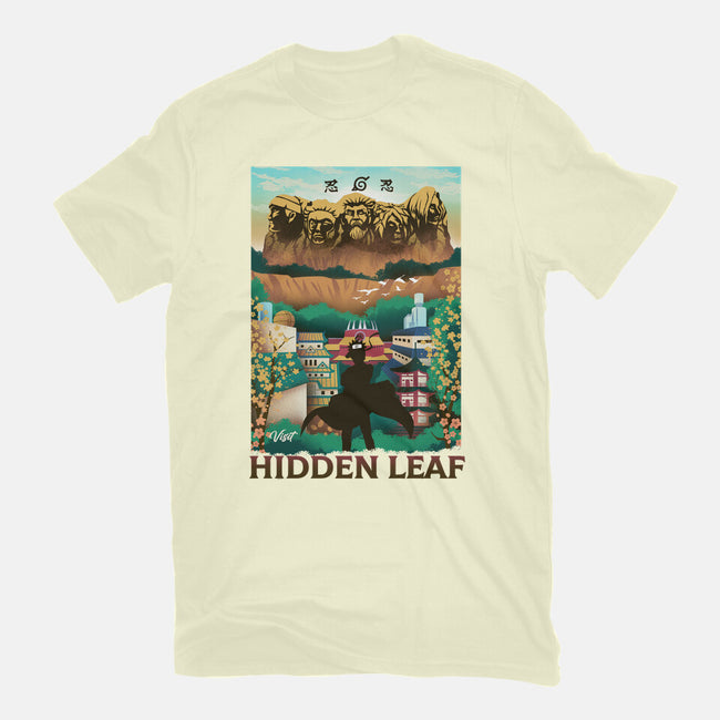 Visit The Hidden Leaf-mens basic tee-dandingeroz