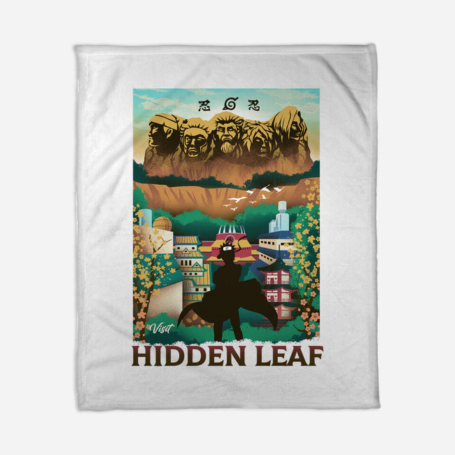 Visit The Hidden Leaf-none fleece blanket-dandingeroz
