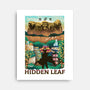 Visit The Hidden Leaf-none stretched canvas-dandingeroz