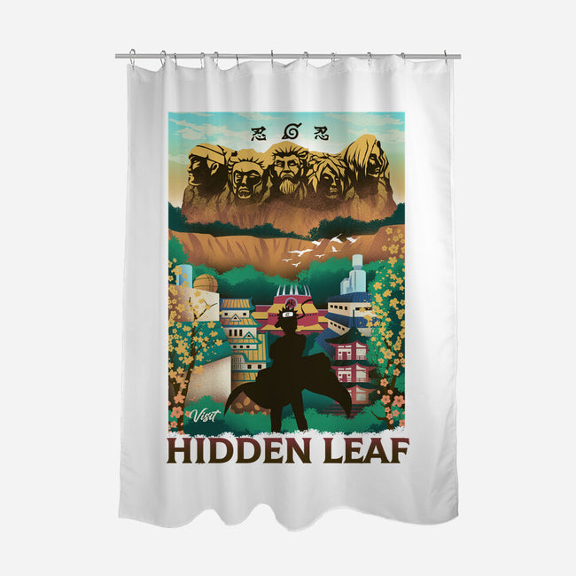 Visit The Hidden Leaf-none polyester shower curtain-dandingeroz