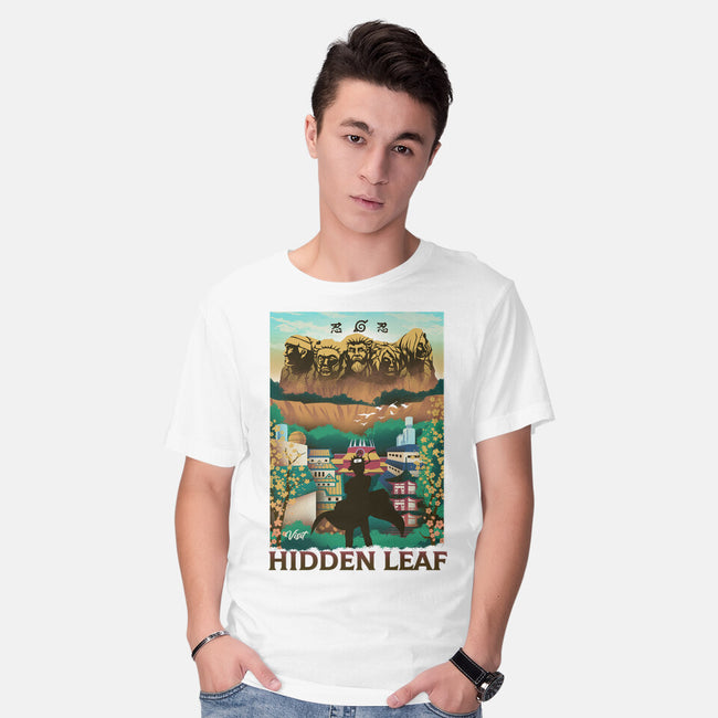Visit The Hidden Leaf-mens basic tee-dandingeroz