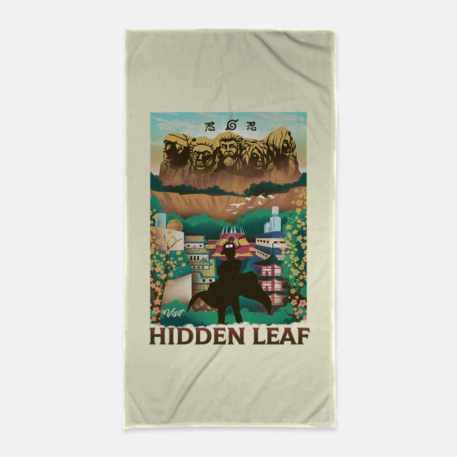 Visit The Hidden Leaf-none beach towel-dandingeroz