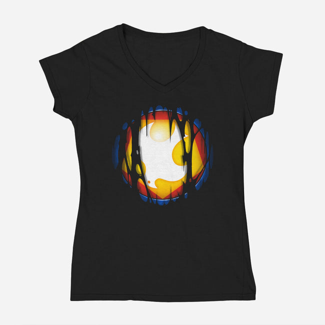 Peace Armor-womens v-neck tee-Getsousa!