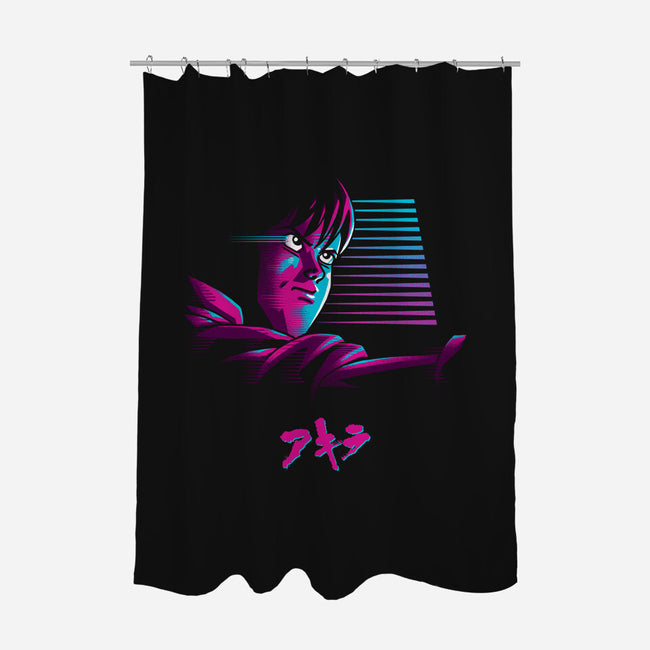 Neo-Tokyo Rider-none polyester shower curtain-ddjvigo