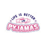 Life Is Better In Pyjamas-womens off shoulder sweatshirt-tobefonseca