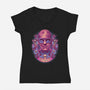 Colorful Mummy-womens v-neck tee-glitchygorilla