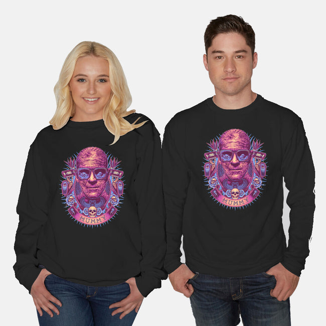 Colorful Mummy-unisex crew neck sweatshirt-glitchygorilla