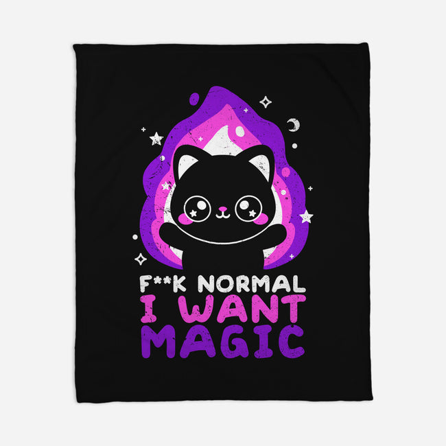 I Want Magic-none fleece blanket-NemiMakeit