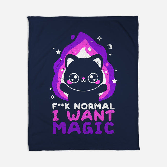 I Want Magic-none fleece blanket-NemiMakeit