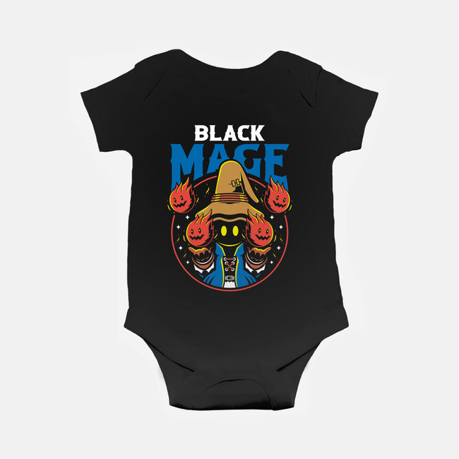 Vivi The Black Mage-baby basic onesie-Logozaste