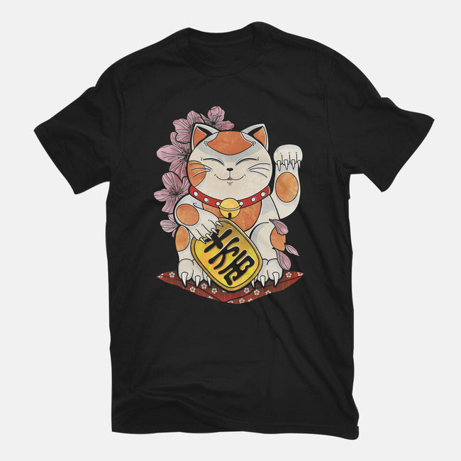 Lucky Cat-womens basic tee-fanfreak1