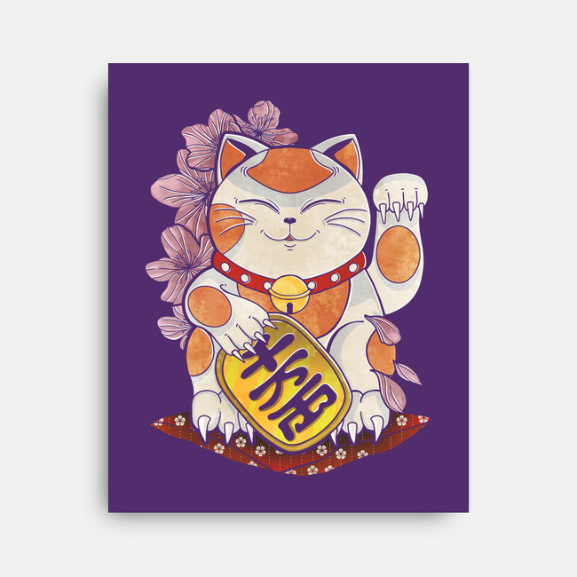 Lucky Cat-none stretched canvas-fanfreak1