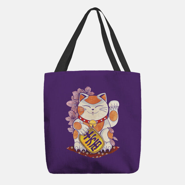 Lucky Cat-none basic tote-fanfreak1