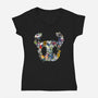 Hollow Crew-womens v-neck tee-Fearcheck