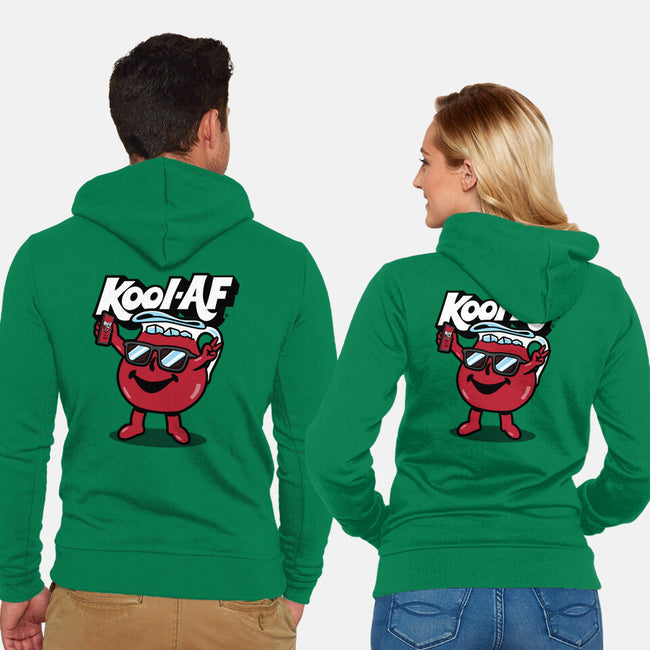 Kool AF-unisex zip-up sweatshirt-Boggs Nicolas