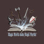 Magic Words-none removable cover w insert throw pillow-NMdesign
