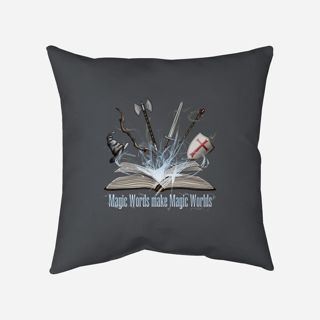 Magic Words-none removable cover w insert throw pillow-NMdesign