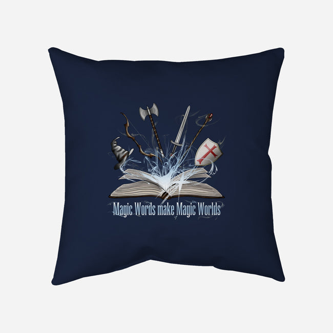 Magic Words-none removable cover throw pillow-NMdesign