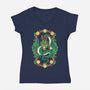 Wish Dragon-womens v-neck tee-CoD Designs