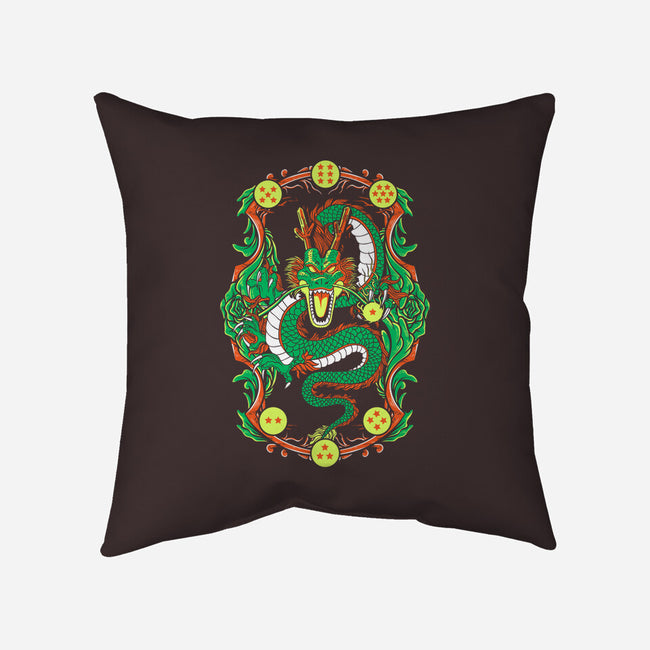 Wish Dragon-none removable cover throw pillow-CoD Designs
