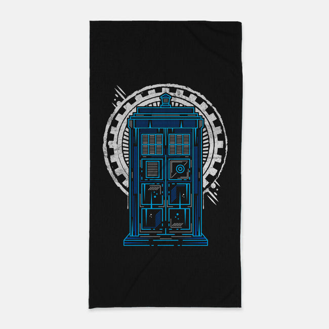 In Time And Space-none beach towel-Logozaste