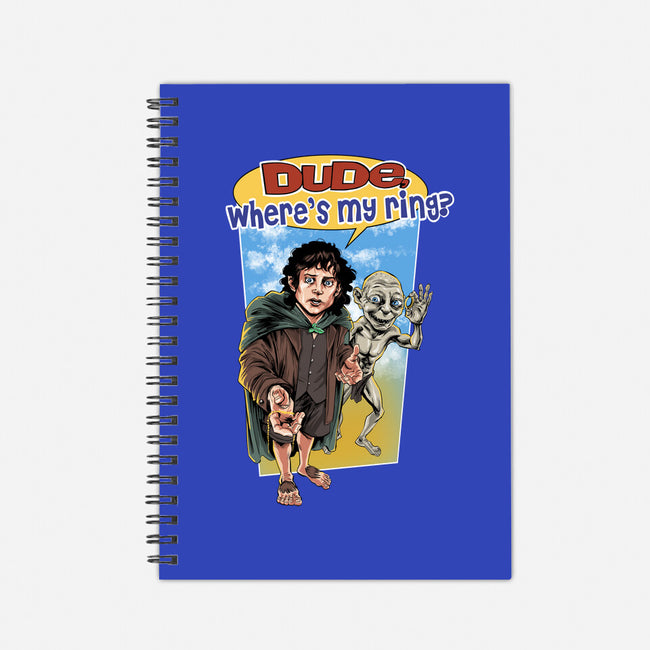 Where Is My Ring?-none dot grid notebook-zascanauta