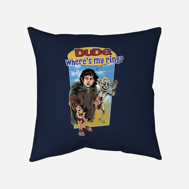 Where Is My Ring?-none removable cover throw pillow-zascanauta