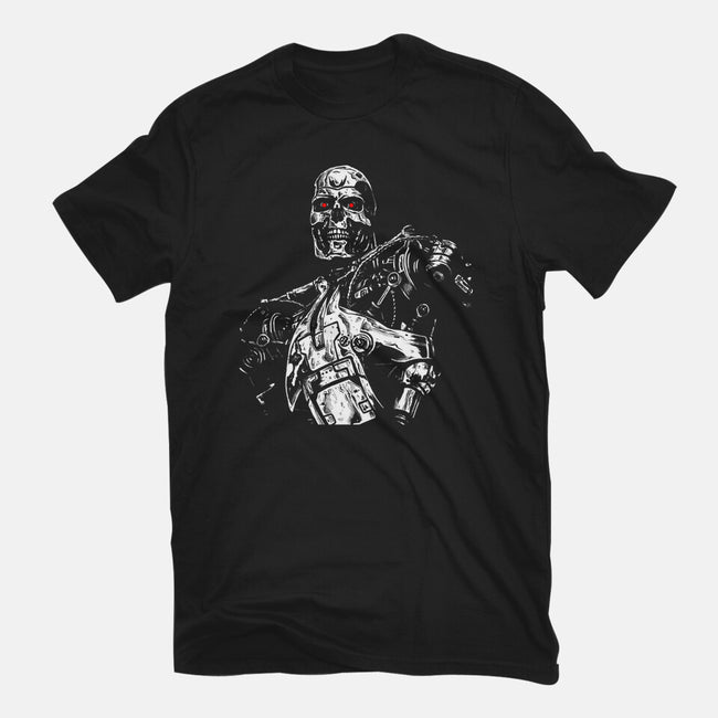 Cyborg-womens basic tee-jonathan-grimm-art