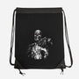 Cyborg-none drawstring bag-jonathan-grimm-art