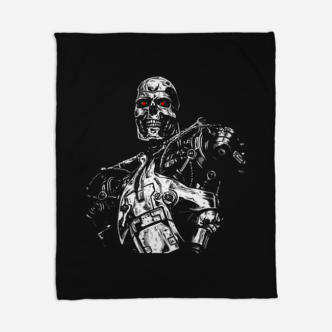 Cyborg-none fleece blanket-jonathan-grimm-art